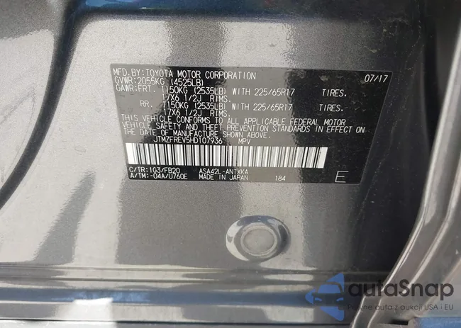 JTMZFREV5HD107936: 44144048