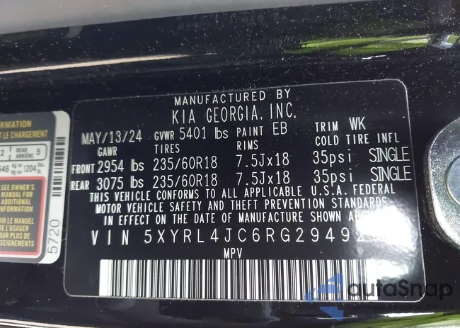 5XYRL4JC6RG294929: 44143070