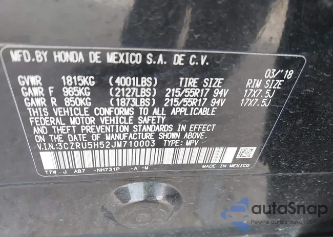 3CZRU5H52JM710003: 44143219