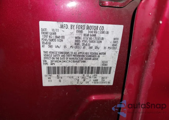 2FMDK3KCXCBA37396: 44143359