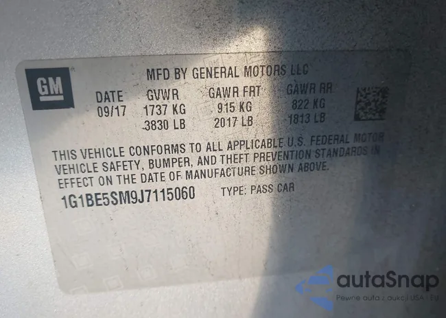 1G1BE5SM9J7115060: 44143450