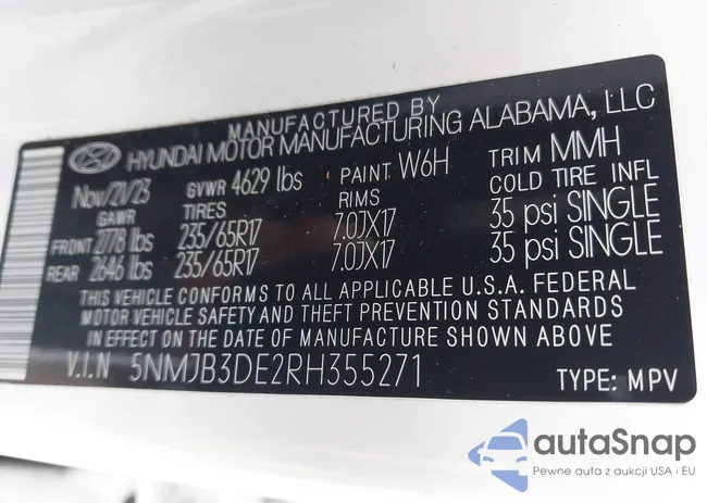 5NMJB3DE2RH355271: 44144469