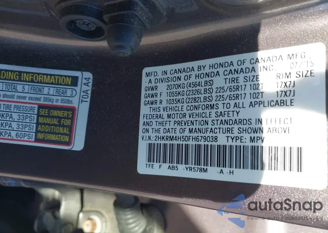 2HKRM4H50FH679038: 44144481