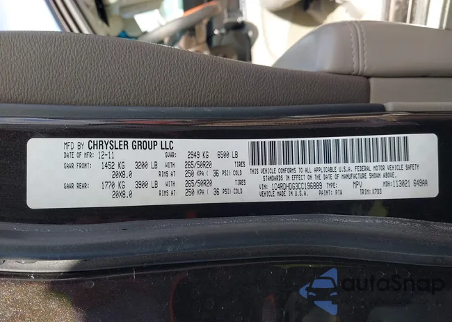 1C4RDHDG3CC196889: 44144486