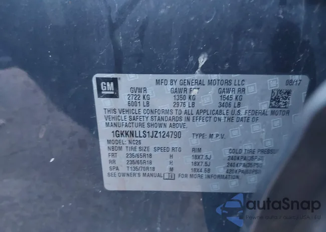 1GKKNLLS1JZ124790: 44144491