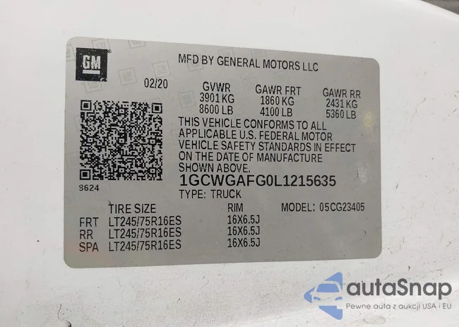 1GCWGAFG0L1215635: 44144541