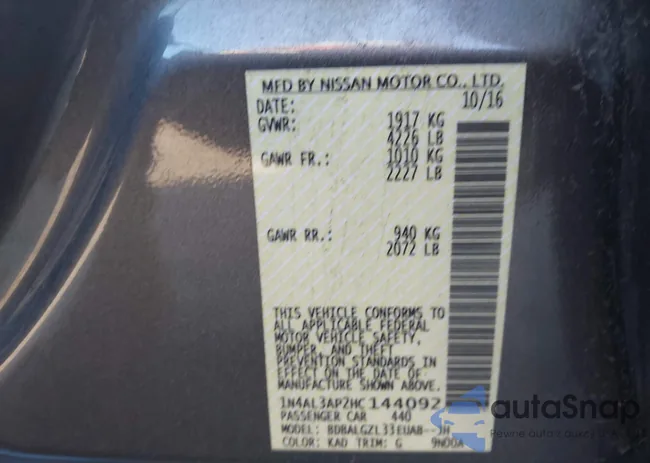 1N4AL3AP2HC144092: 44144571