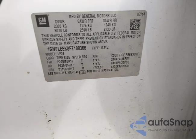 1GNFLEEK8FZ100366: 44144606