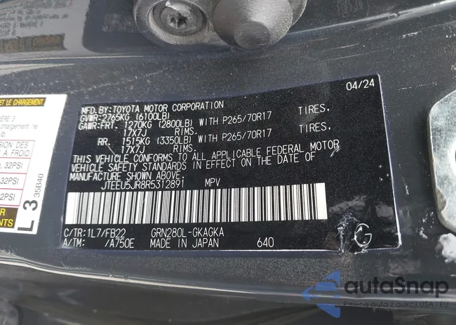 JTEEU5JR8R5312891: 44144626