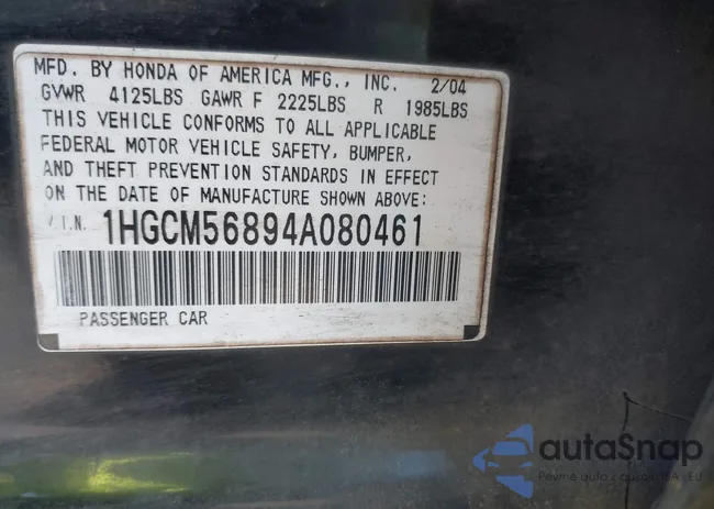 1HGCM56894A080461: 44144636