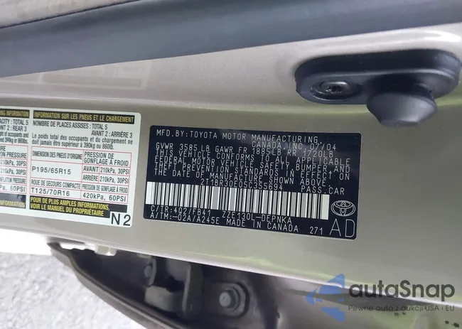 2T1BR30E05C355694: 44144703