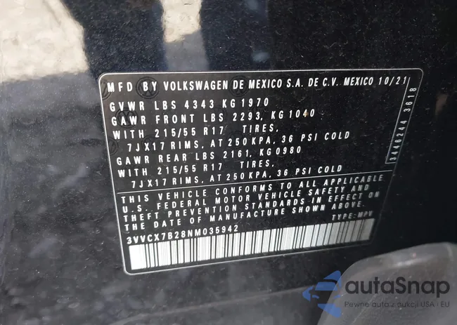 3VVCX7B28NM035942: 44144765