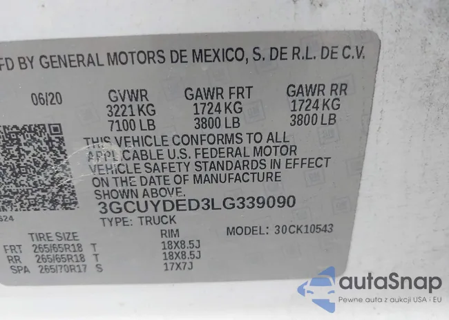 3GCUYDED3LG339090: 44144813