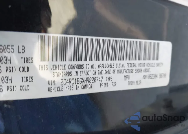 2C4RC1BGXHR820747: 44144837