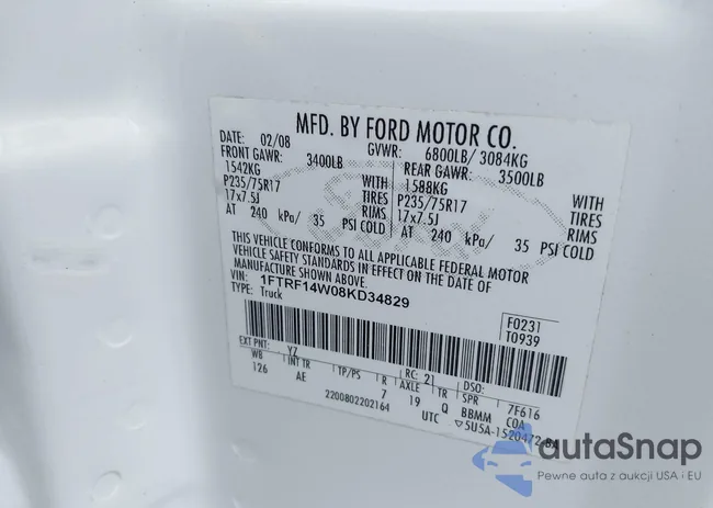 1FTRF14W08KD34829: 44144863