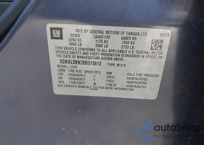 2GNALDEK3D6313612: 44144873