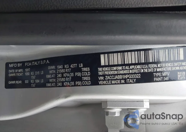 ZACCJABB1HPG33322: 44144885