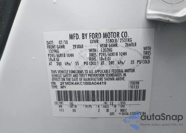 2FMDK4KC1BBA04419: 44144097