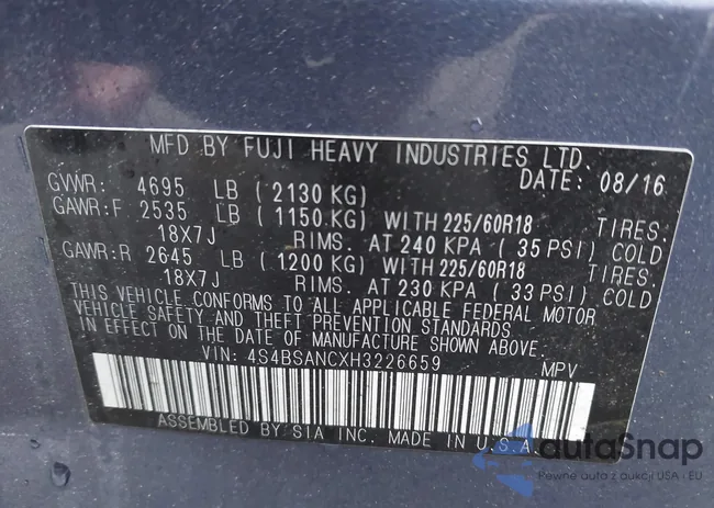 4S4BSANCXH3226659: 44144107