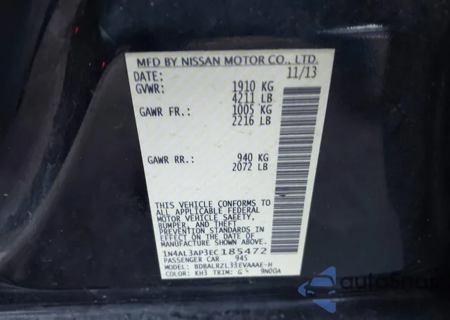 1N4AL3AP3EC185472: 44144188