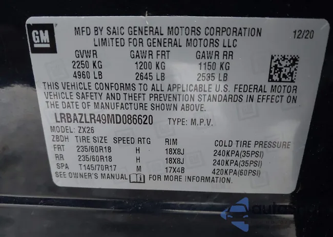 LRBAZLR49MD086620: 44144194