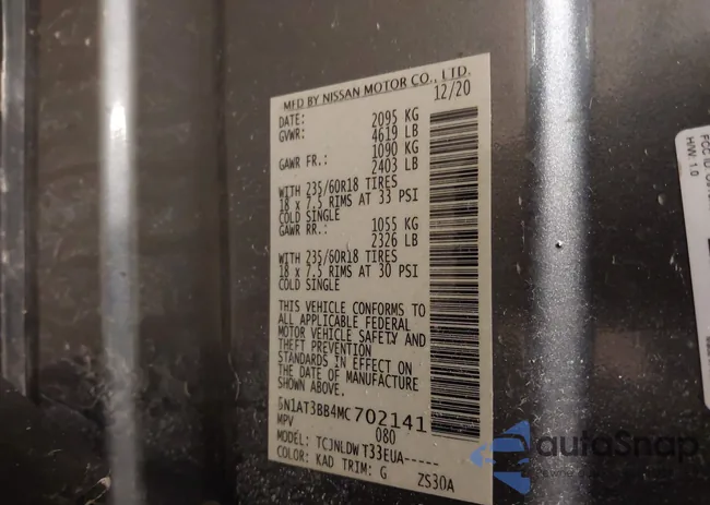 5N1AT3BB4MC702141: 44144248