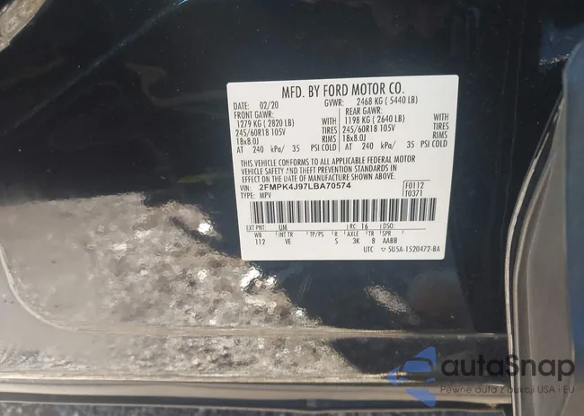 2FMPK4J97LBA70574: 44144252