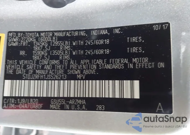 5TDJZRFH1JS526213: 44144272