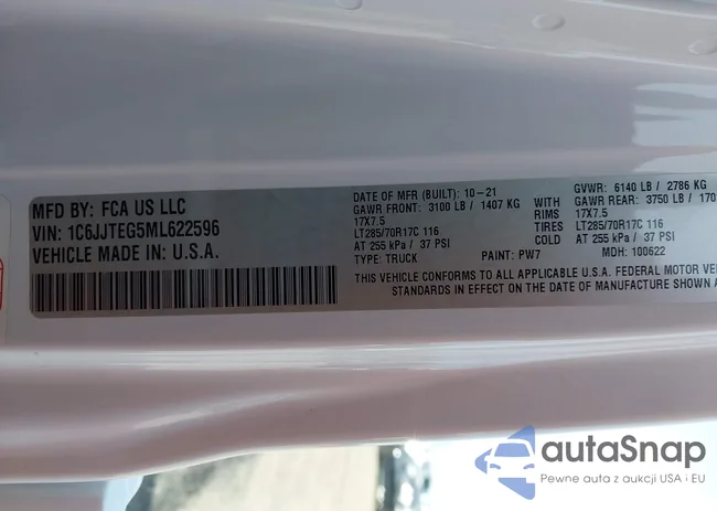 1C6JJTEG5ML622596: 44144281