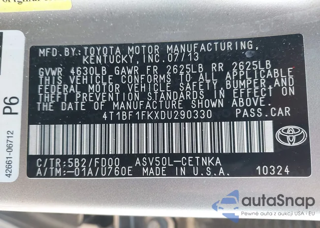 4T1BF1FKXDU290330: 44144379