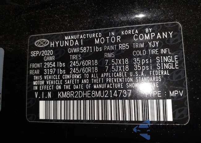 KM8R2DHE8MU214737: 44144392