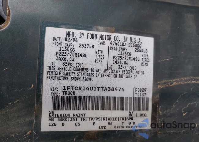 1FTCR14U1TTA38474: 44144406