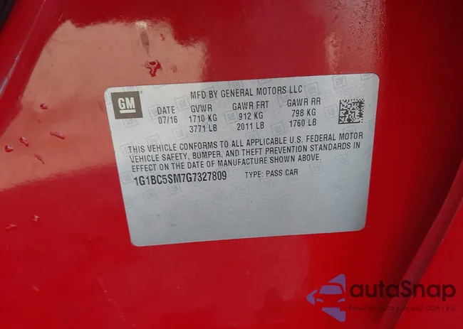 1G1BC5SM7G7327809: 44145586