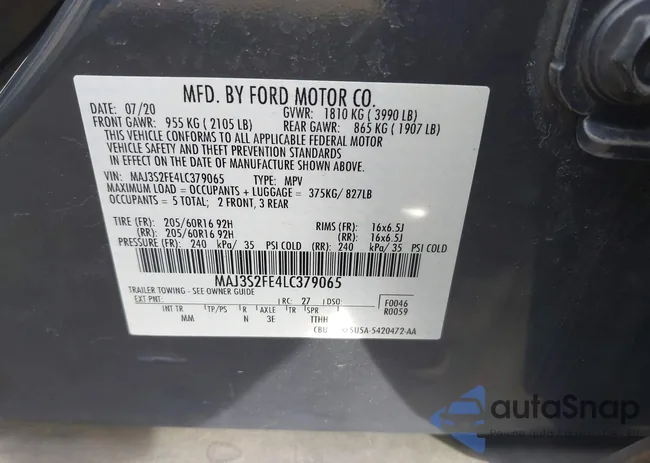 MAJ3S2FE4LC379065: 44145655