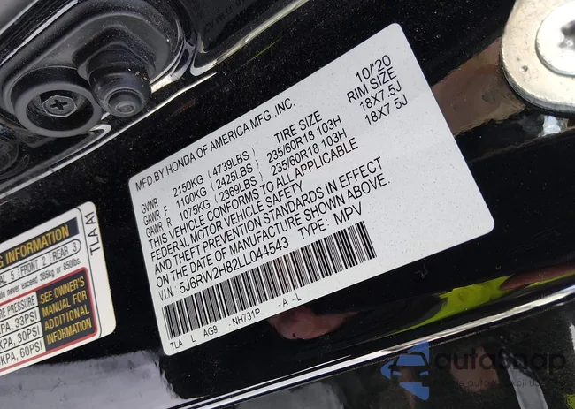 5J6RW2H82LL044543: 44145705