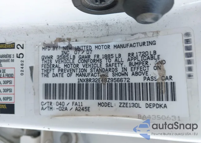 1NXBR32E48Z956672: 44145841