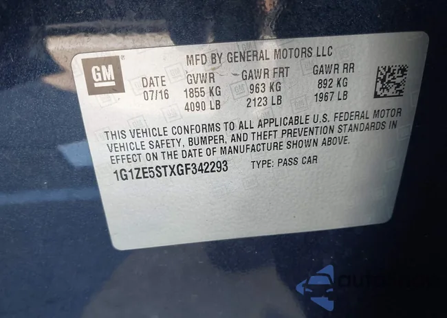 1G1ZE5STXGF342293: 44145848