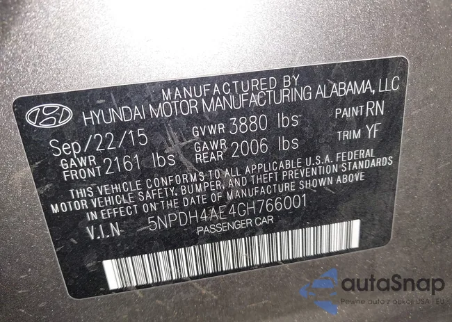 5NPDH4AE4GH766001: 44145887