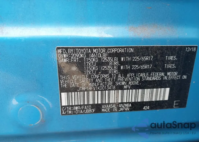 JTMP1RFV1KD013418: 44145895