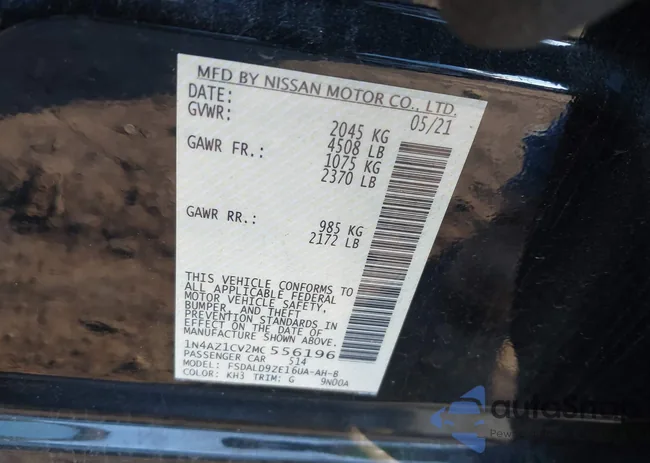 1N4AZ1CV2MC556196: 44145965