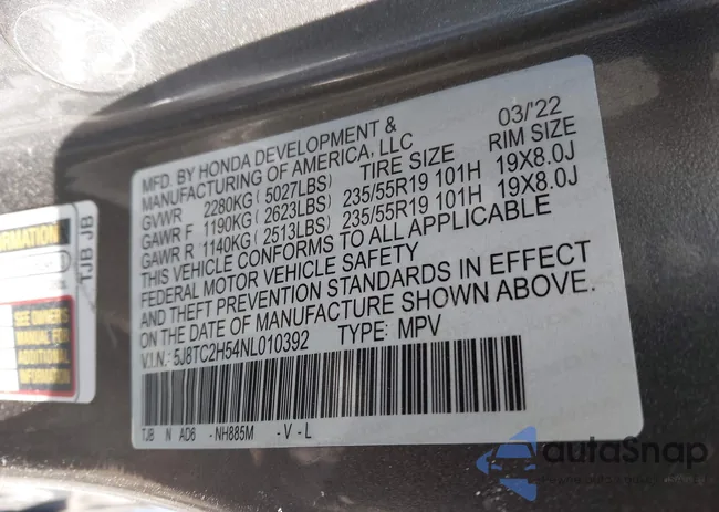 5J8TC2H54NL010392: 44146041