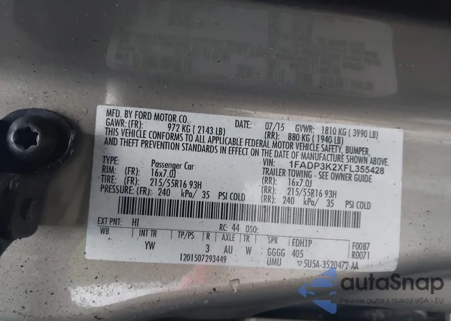 1FADP3K2XFL355428: 44146049