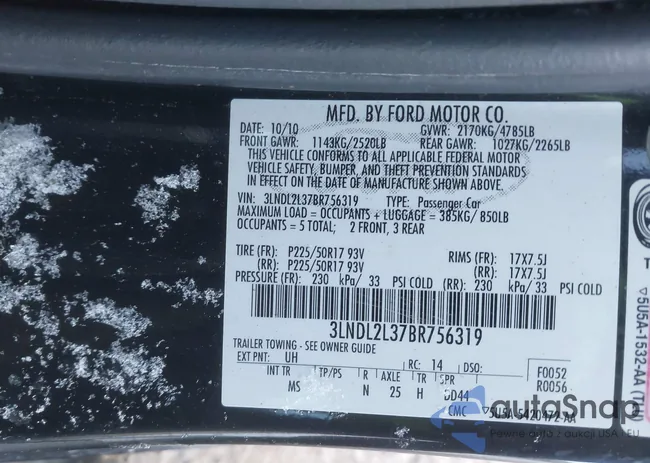 3LNDL2L37BR756319: 44146059