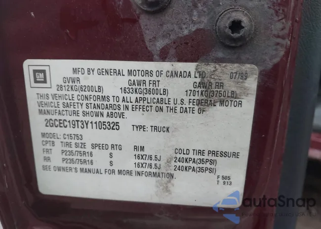 2GCEC19T3Y1105325: 44145182