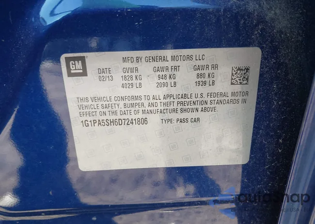 1G1PA5SH6D7241806: 44145196