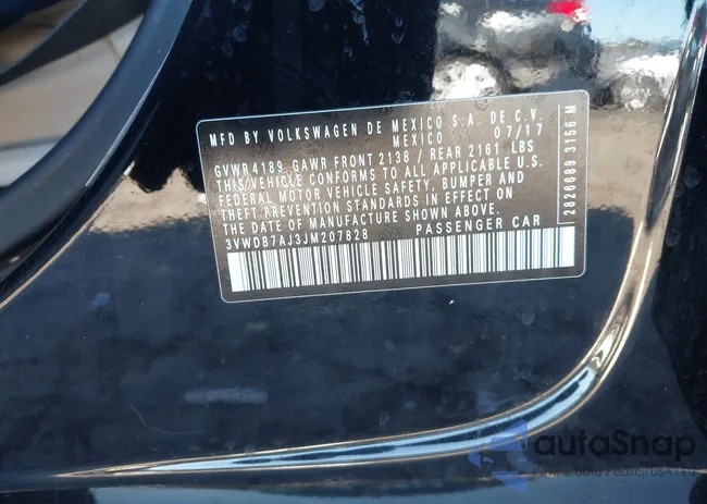 3VWDB7AJ3JM207828: 44145233