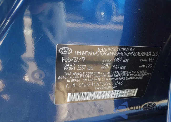 5NPE34AF2KH781746: 44145286