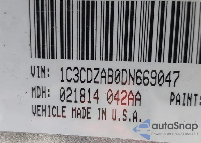 1C3CDZAB0DN669047: 44145292