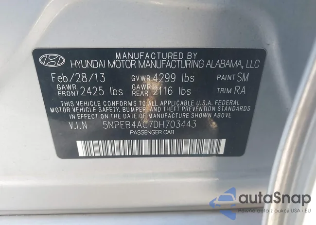 5NPEB4AC7DH703443: 44145374