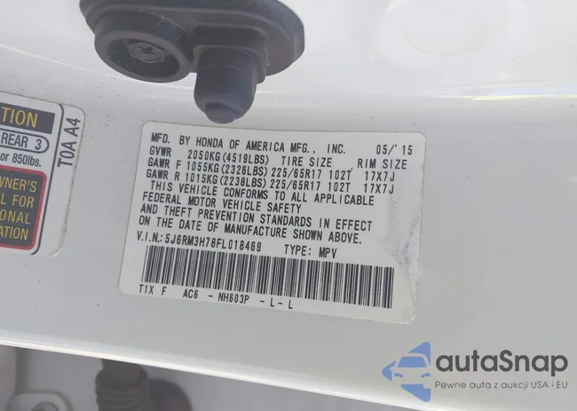 5J6RM3H78FL018469: 44146483